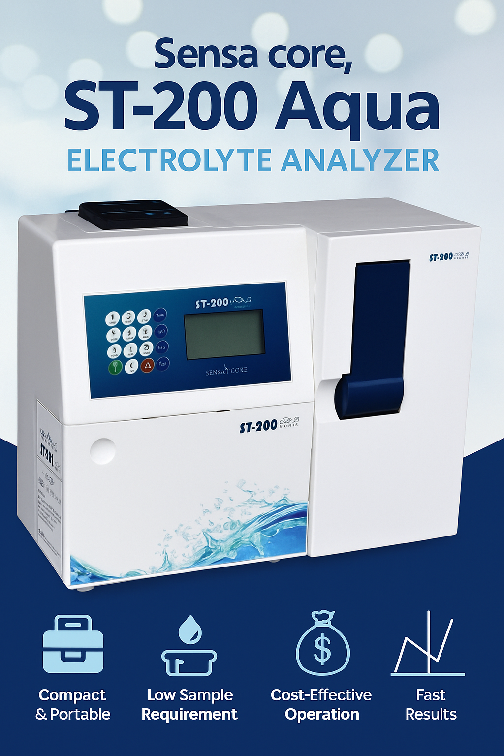 1c8a3f28-ccaa-4c22-b8af-fdea6840ca58 Sensa Core Electrolyte Analyzers, Model Name/Number: St-200 Aqua - Image 1