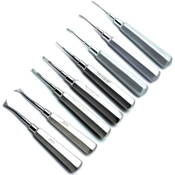 Dental Elevators – Straight (4) and Cryer Elevators (4)