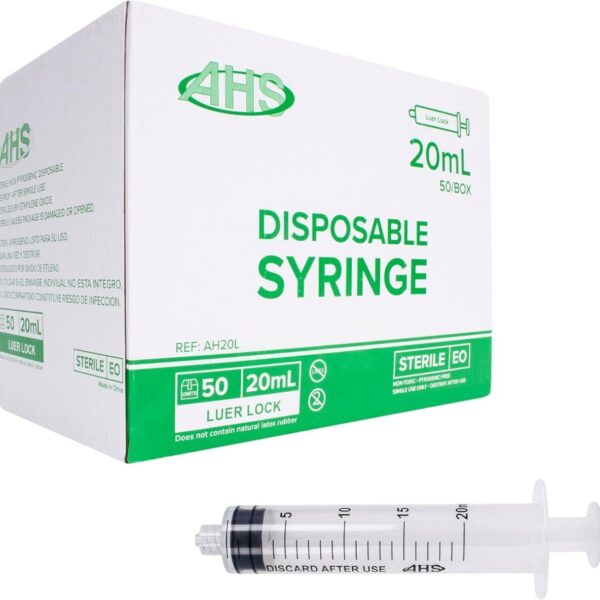 Syringe 20cc (20ml) – 50 Pieces