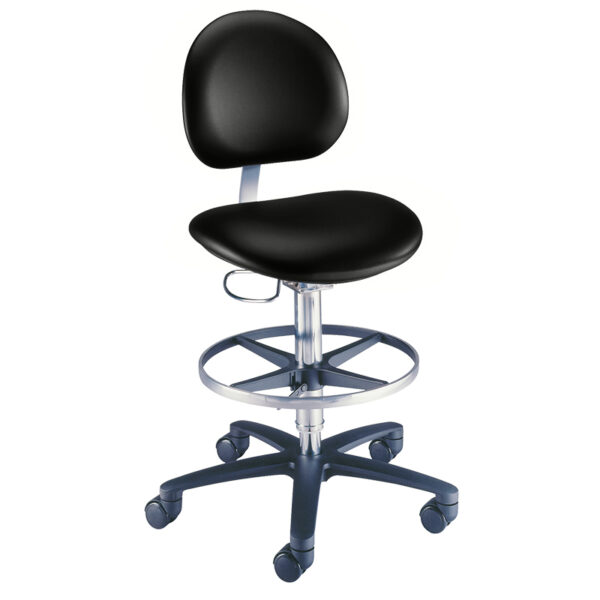 LAB STOOL WITH BACKREST