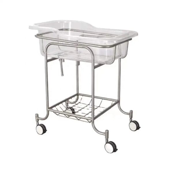 Stainless Steel Nursery Baby Bassinet Cot