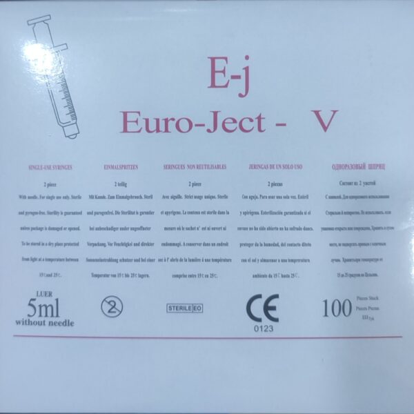 E-j Euro-Ject - V brand single-use syringes - 5ml