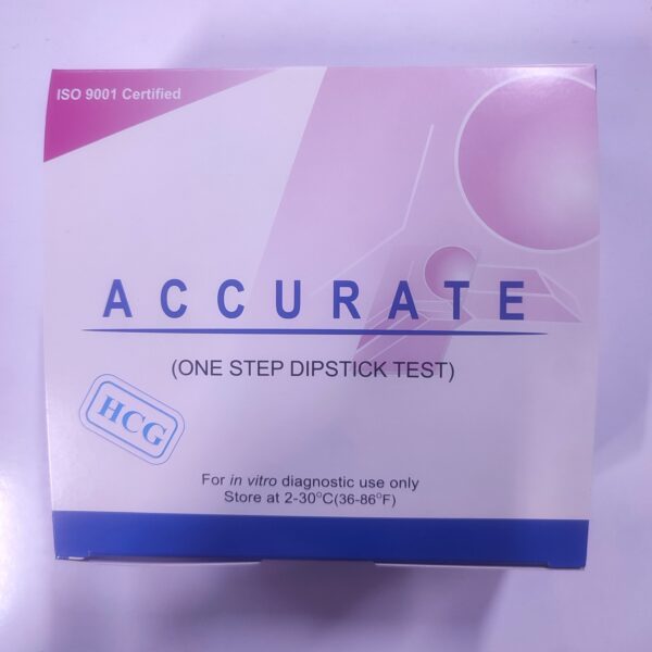 ACCURATE HCG One Step Dipstick Test