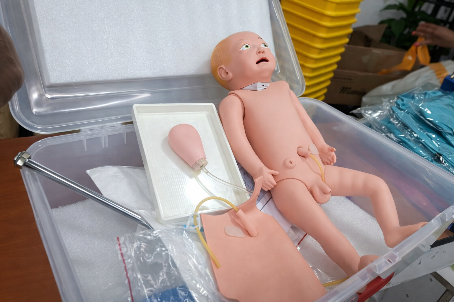 ac0399da-f3bc-4a2c-8769-32e8f4c88c39 A pediatric or Infant Male Catheterization Training Manikin - Image 1