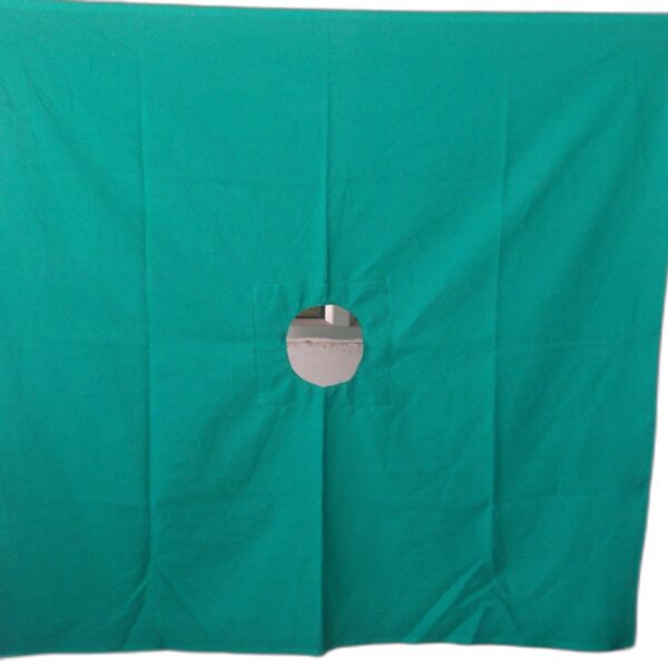 Green Towel - With Hole (Price per Meter)